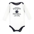 thumbnail image 5 of Hudson Baby Infant Boy Cotton Long-Sleeve Bodysuits, Football Huddles 5-Pack, 12-18 Months, 5 of 7