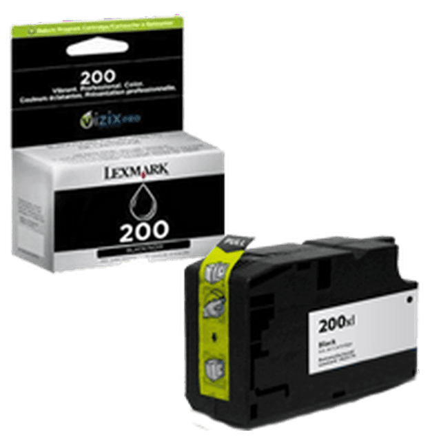 ~Brand New Original LEXMARK 14L0174 (200XL) High Yield Ink / Inkjet Cartridge Black for Lexmark / IBM Pro 4000C