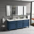 thumbnail image 4 of 72"X36" Frameless LED Bathroom Vanity Mirror - Polished Crystal Backlit Mirror with Dimmable 3-Color Lighting, Anti-Fog Function, Touch Control, 4 of 6
