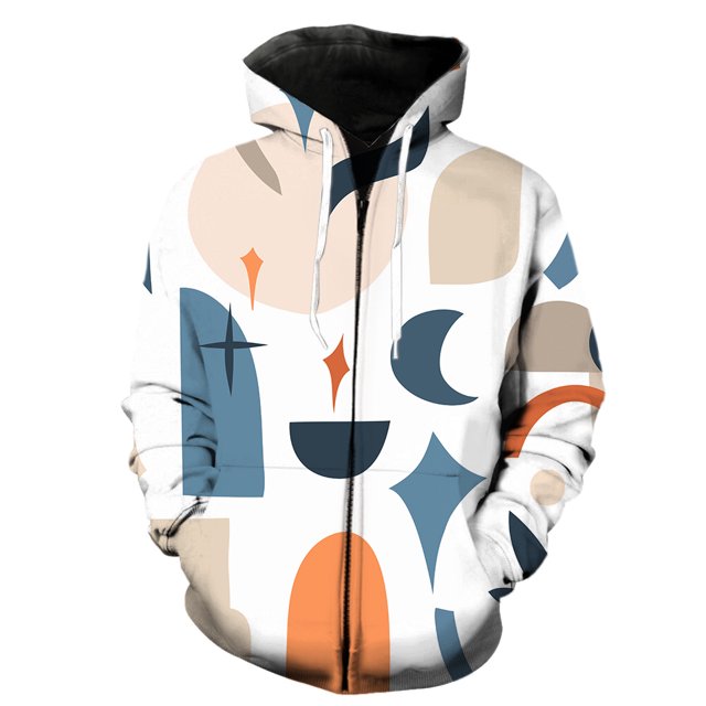 Sudadera con capucha y cremallera para hombre, diseño abstracto de ojos de tigre, estilo hip hop, informal, divertida y genial, unisex.
