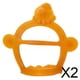 thumbnail image 1 of 2xBaby Molar Stick Juguete De Silicona De Grado Alimenticio Calmante Para La Dentición Para Niños Pequeños Naranja, 1 of 9