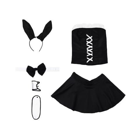HEMOTON 1 Set of Sexy Bunny Costumes Cosplay Cat Dresses Christmas Bar Party Costumes