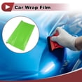 thumbnail image 2 of Unique Bargains Bright Green Protective Car Wrap Film 4ft x 5ft Exterior Interior Vinyl Wrap Cover 5.5mil 1 Pc Universal, 2 of 7