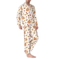 thumbnail image 2 of Honeii Squirrel InThe Forest3 Pattern Mens Pajamas Set,2pcs Men's Lounge Long Sleeve Sleep Shirt and Pajama Bottoms Sleepwear Set,Mens Pjs Sets-X-Large, 2 of 7