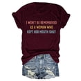 thumbnail image 3 of Trendfront Womens Inspirational Letter Print Tee Graphic T Shirts Casual Crewneck Summer Slogan Tops Fashion Loose Fit Retro Streetwear, 3 of 4