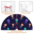 thumbnail image 4 of Sikiie Sea Jellyfish 30-48 inches {designName} Print Christmas Tree Skirt Snowman Xmas Tree Skirt with Edge Christmas Decorations for Holiday Party48", 4 of 7