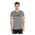 thumbnail image 1 of Unisex Basketball Heartbeat Football Fine Jersey T-Shirt, 1 of 5
