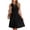 Black, variant on Women's Summer Casual Mini Sundress Sleeveless V Neck Solid A Line Dress with Pockets, S