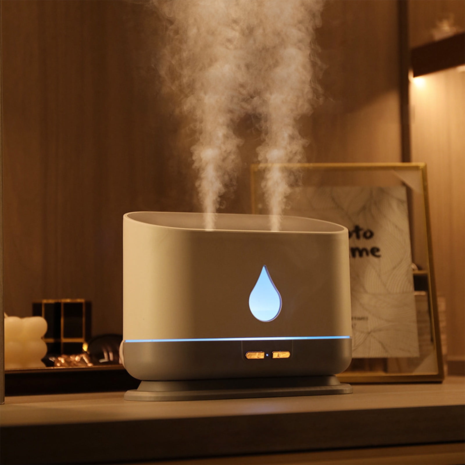 RAPOBRIX 1L Warm Mist Humidifier for Bedroom/Home - Essential Oil Diffuser