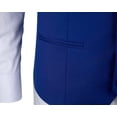 thumbnail image 3 of Boy's 3PCS 4 Button Formal Boy Suit Vest White Shirt and Die Royal blue 5Years, 3 of 5