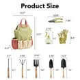 thumbnail image 2 of BN-LINK Gardening Tool Set, 9 Piece Heavy Duty Gardening Hand Tools with Durable Garden Tools Organizer Handbag, Rust-Proof Garden Tool Set, Ideal Gifts for Women and Men, 2 of 8