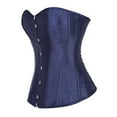 thumbnail image 2 of Grebrafan Corsets Lace up Bustier Women Navy Blue XS, 2 of 5