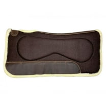 Showman Brown Felt Saddle Pad w/ Fleece Bottom