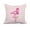 Pink, variant on 18 x 18 Inch Single Flamingo Pink Tropical Print Decorative Polyester Throw Pillow with Linen Texture