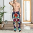thumbnail image 4 of Salouo Dead Day Party Print Pajama Pants for Men, Lounge Pants Elastic Waistband Casual Men's sleepwear Loungewear Sleep Pajama Pant -X-Large, 4 of 7
