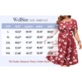 thumbnail image 7 of WellSize Summer Plus Size Dresses for Women Short Sleeve A-Line Midi Dresses Casual Floral Print Beach Dress with Pockets, 7 of 7