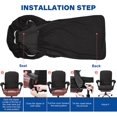 thumbnail image 3 of NETSENG Office Chair Covers with Armrest Covers Stretchable Desk Chair Covers Universal Rotating Chair Covers (Medium Size,Black), 3 of 3