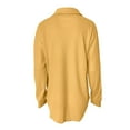 thumbnail image 5 of Letdown Womens Waffle Knit Shacket Jacket Casual Long Sleeve Button Down Shirts Dressy Blouses Tops Boyfriend Blouses with Pockets Loose Fit, 5 of 5