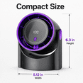 thumbnail image 3 of BYJKINGS 100 Speed Turbine Fan 100-Speed LED Display, 180 Degree Wide Angle, Rechargeable, Quiet Electric Household Fan, 3 of 8