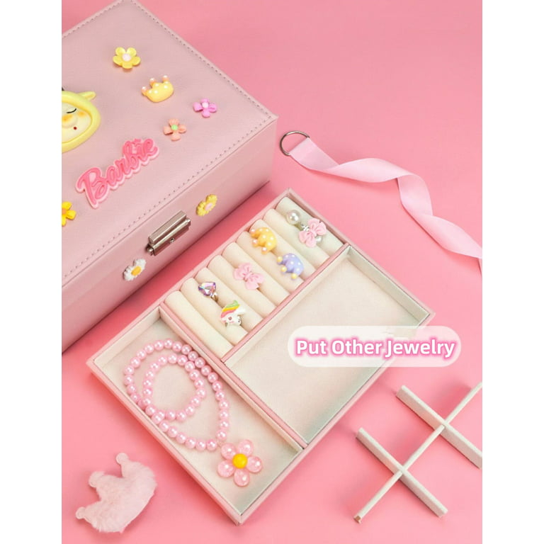 Jewelry Box for Girls - Jewelry Organizer Toy - 21PCS Double Layer