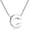 Initial C necklace, variant on Initial Necklace 925 Sterling Silver Letter Pendant Personalized 26 Alphabet Necklace for Women Men A-Z