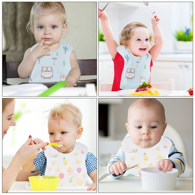 Baby Bib Infant Disposable Bibs Newborn Toddler 120 Pcs Household  