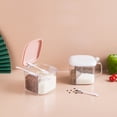 thumbnail image 4 of Reheyre Transparent Seasoning Box with Spoon - ABS Spice Salt Sugar Seasoning Tank - Kitchen Tools Set, 4 of 8
