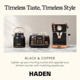 thumbnail image 6 of Haden Barista Brew Espresso Coffee Machine w/Froth Function, Black & Copper, 6 of 11