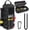 Black, variant on Heavy Duty Small Tool Bags for Men with Carabiner,Tactical Tool Pouch Bag,Portable Utility Tools Storage Organizer Case with Shoulder Strap for EDC,Motorcycle,Camping,Road Trip,Electricians,Green