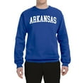 thumbnail image 2 of Wild Bobby State of Arkansas College Style Unisex Crewneck Sweatshirt, 2 of 6
