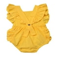 thumbnail image 3 of Combinaison une-Pièce à Volants Unie pour Bébé Fille, Tenue de Soleil, 3 of 5