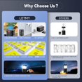 thumbnail image 3 of Linterna de camping LETMY recargable LED solar, paquete de 4, 3 of 7