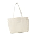 thumbnail image 4 of Bolso tote para mujer, multiusos, regalo, bolso de mano informal para el trabajo, playa, las y los viajes. Blanco, 4 of 8