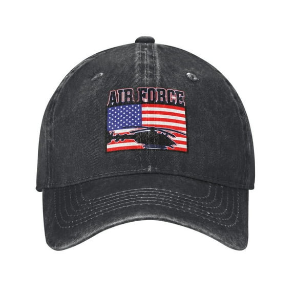 Air Force American Flag Cowboy Hat Baseball Hat Trucker Hat For Men Women Retro Denim Hats Baseball Cap Dad Hat