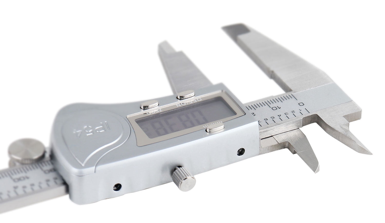 Accusize Digital Caliper, 0-8''/0-200 mm Range by 0.0005''/0.01 mm Resolution, Large LCD, Ip54 Water Resistant, 2015-0200