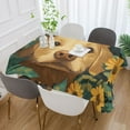 thumbnail image 2 of Yayeee Tablecloths for Rectangular Tables 60 x 90 inch Party Table Cover, Flowers and Dog, 2 of 6