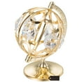 thumbnail image 3 of Matashi 24k Goldplated Spinning Globe Table Top Made with Genuine  Crystals, 3 of 5