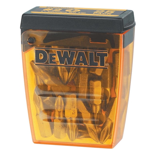 Puntas de destornillador DEWALT DW2002B25 #2 Phillips, paquete de 25
