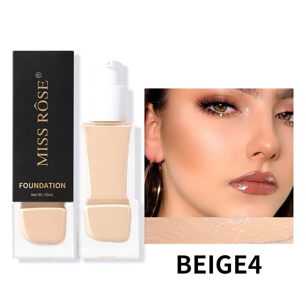 Liquid Foundation , Natural Matte Finish, Liquid Coverage Foundation | High & Natural Coverage | Vegan & Cruelty 33ml