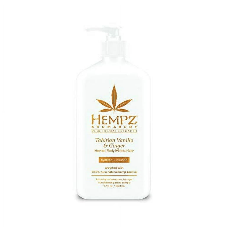 Hempz Tahitian Vanilla & Ginger Herbal Body Moisturizer - 17 oz