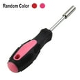 thumbnail image 1 of 1/4 Inch 6.35mm Head Screwdriver Handle Hex Drive Red Magnetic Bit Holder Screwdriver Spinner Handle Bit-Holder Ratchet Socket Ordinary Style, 1 of 9