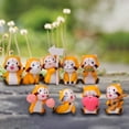 thumbnail image 3 of Juego de 9 Mini s de animales de mapache, Miniaturas de simulación de PVC Adornos para muñecas DIY Juguetes coleccionables para el hogar Sala de Baoblaze Juguetes de figuritas de mapache, 3 of 8