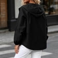 thumbnail image 4 of Admvng Jacket for Women Hooded Zip Up Windbreaker Lightweight Casual Outdoor Coat, 4 of 5