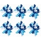 thumbnail image 1 of 8 lazos de cinta rizados azules para regalo, de 4 pulgadas, de poliéster, azul real, autoadhesivos, para envolver regalos, cintas de grogrén decorativas., 1 of 9