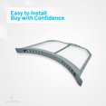 thumbnail image 6 of EvertechPRO Appliance Screen Lint Alpha Replacement for Whirlpool W10516085 W10370972 3188345 PS8769976 W10211906, 6 of 6