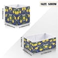 thumbnail image 2 of Foldable Fabric Storage Bin Home Cubes Clothing Organizer Bins Large Collapsible Box Basket for Home Organizer Lemon Pattern, 2 of 7