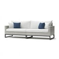 thumbnail image 3 of RST Brands Milo 8-piece Wicker and Fabric Motion Seating Set in Ink/White/Gray, 3 of 7
