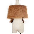 thumbnail image 6 of ZJXFGS Women'S Faux Fur Shawl Wrap Collar Shawl Shrug Shoulder Cover for Dress Shawls for Women Cape Shoulder Tops Fashion Wrap Gold One Size, 6 of 8