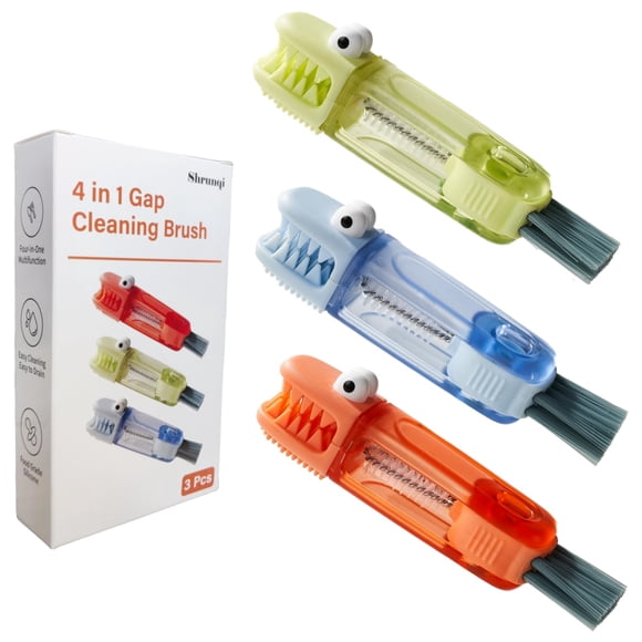 Juego de cepillos para limpieza de botellas Shrunqi 4 en 1 multifunción