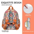 thumbnail image 2 of Zen Inspired Pattern Spiritual Awakening Print Lotus Flower Yoga Art Student Backpack Adjustable Shoulder Straps Chest Strap Durable, 2 of 6